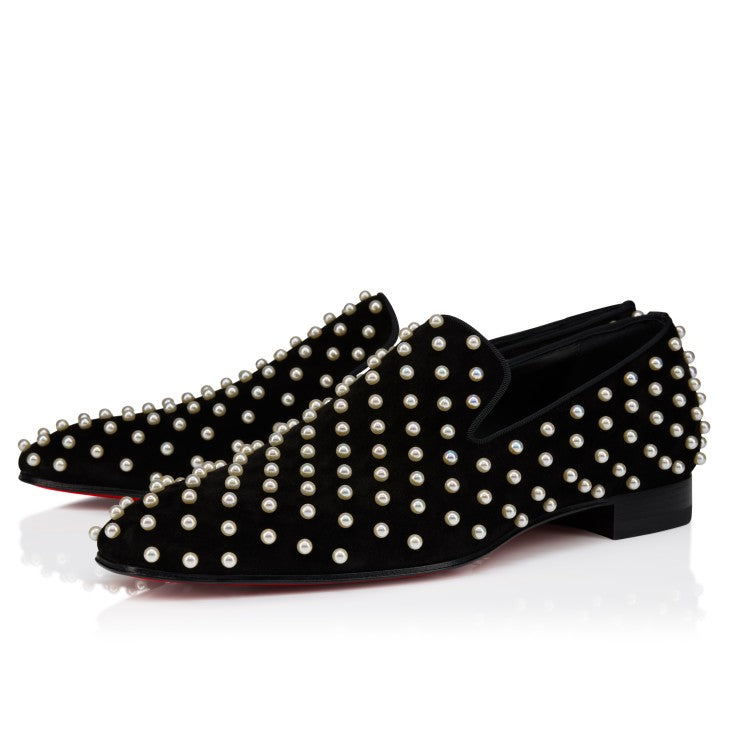 Dandelion Perles Loafers Veau Velours Black