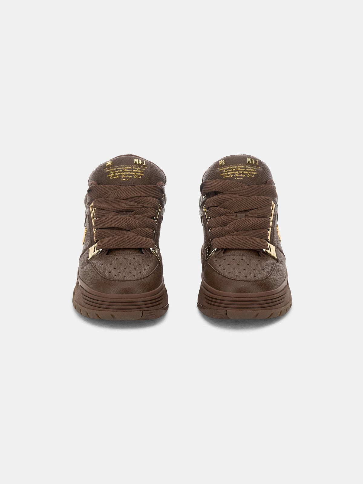 AMIRI Metallic Ma-1 Sneakers Brown