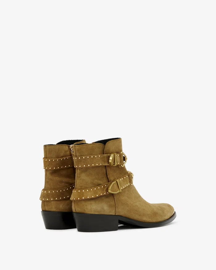 Isabel Marant Zalya Boots Leather Taupe