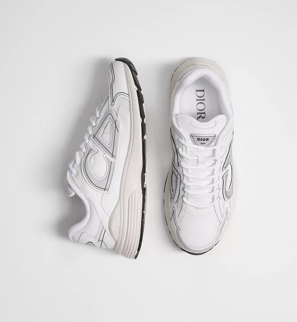B30 Countdown Sneaker White Technical Mesh White Technical Fabric
