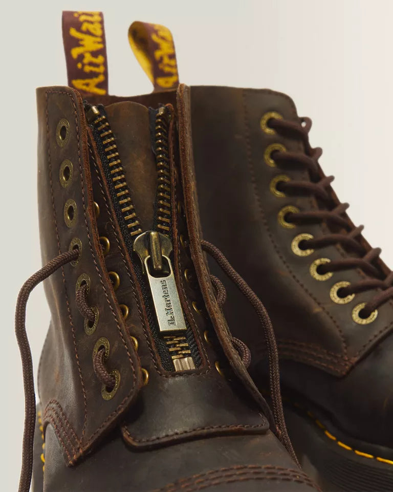 DR. MARTENS Sinclair Crazy Horse Leather Platform Boots