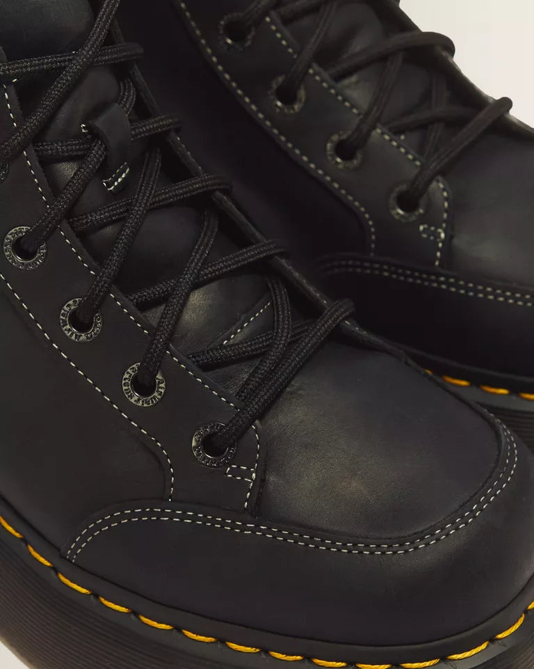 DR. MARTENS Buzz 6 Eye Boot Wyoming Leather Lace Boots