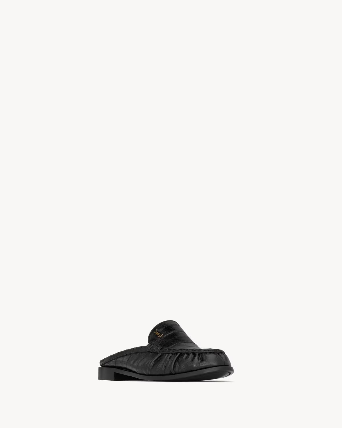 YSL Le Loafer Mules Hagfish Black