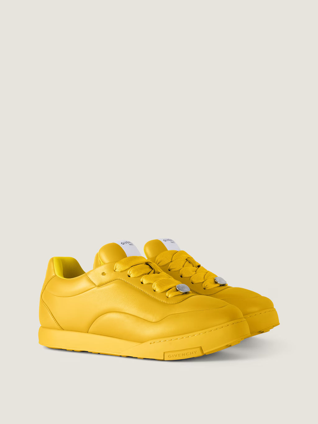 Givenchy Puffy Yard Sneakers In Nappa Leather Bright Yellow