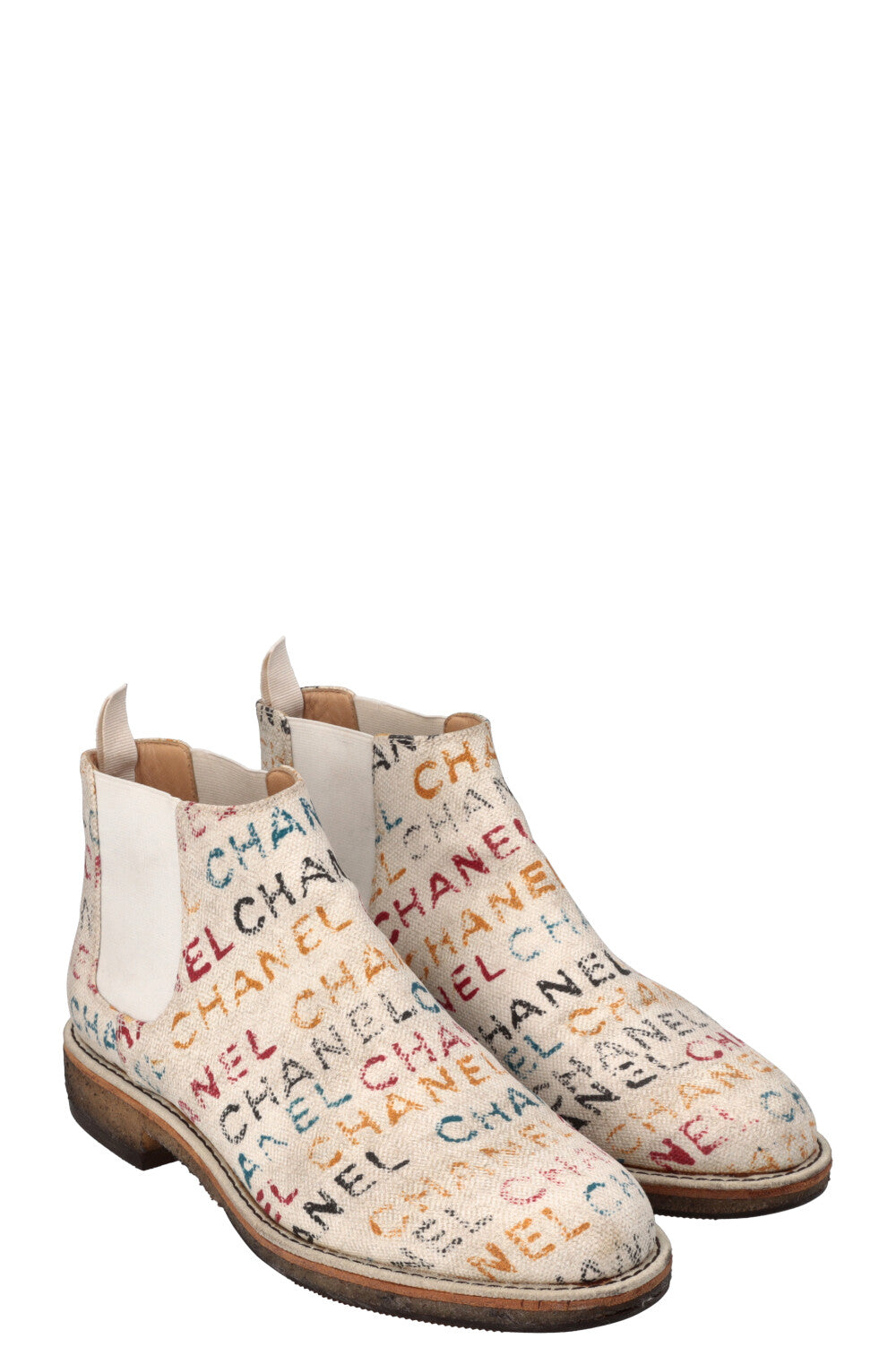 Logo Ankle Boots Off-White