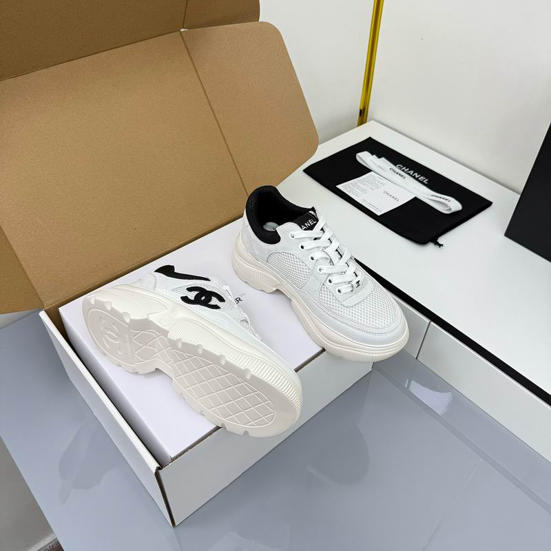 White Chunky Sneakers Black