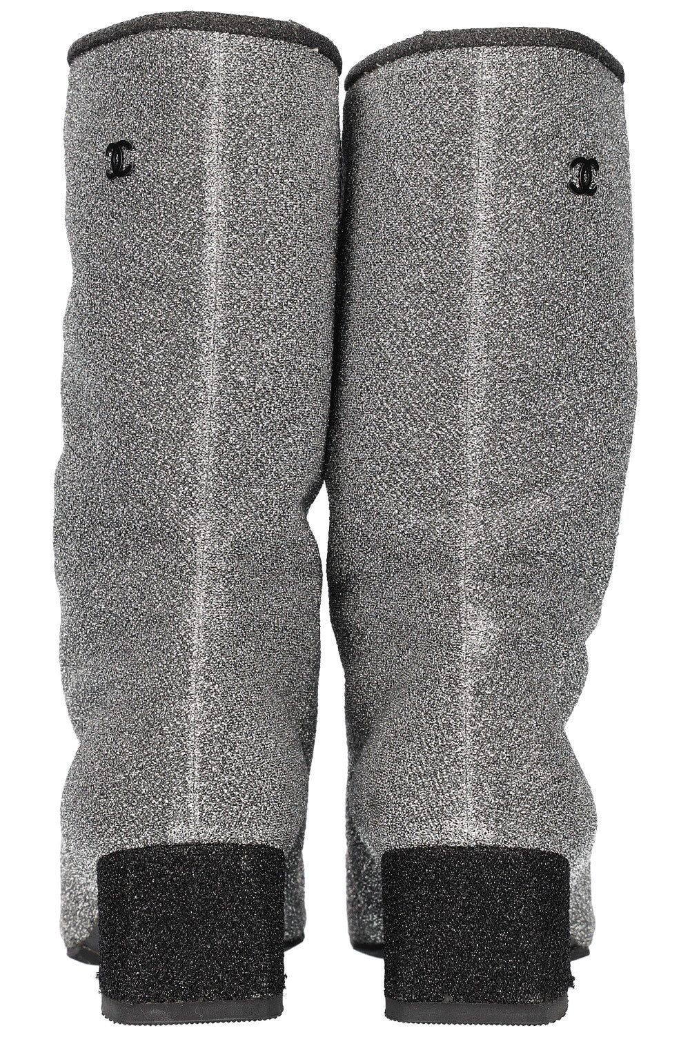 Glitter Boots Short Silver FW17