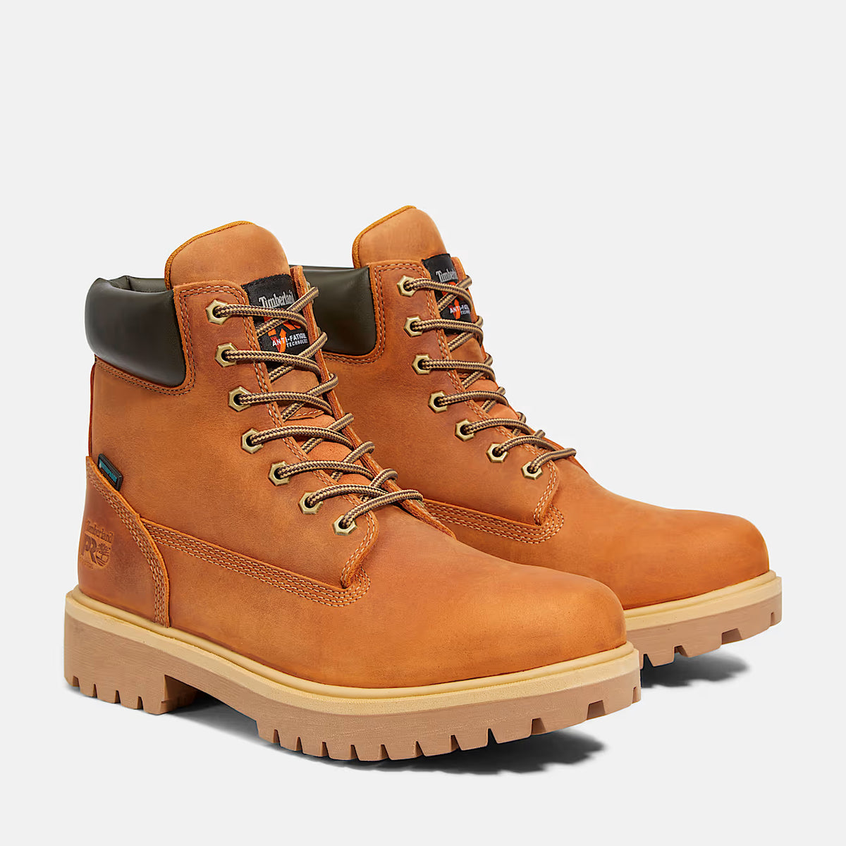 Timberland Direct Attach 6 Soft Toe Waterproof Work Boot Brown/Marigold