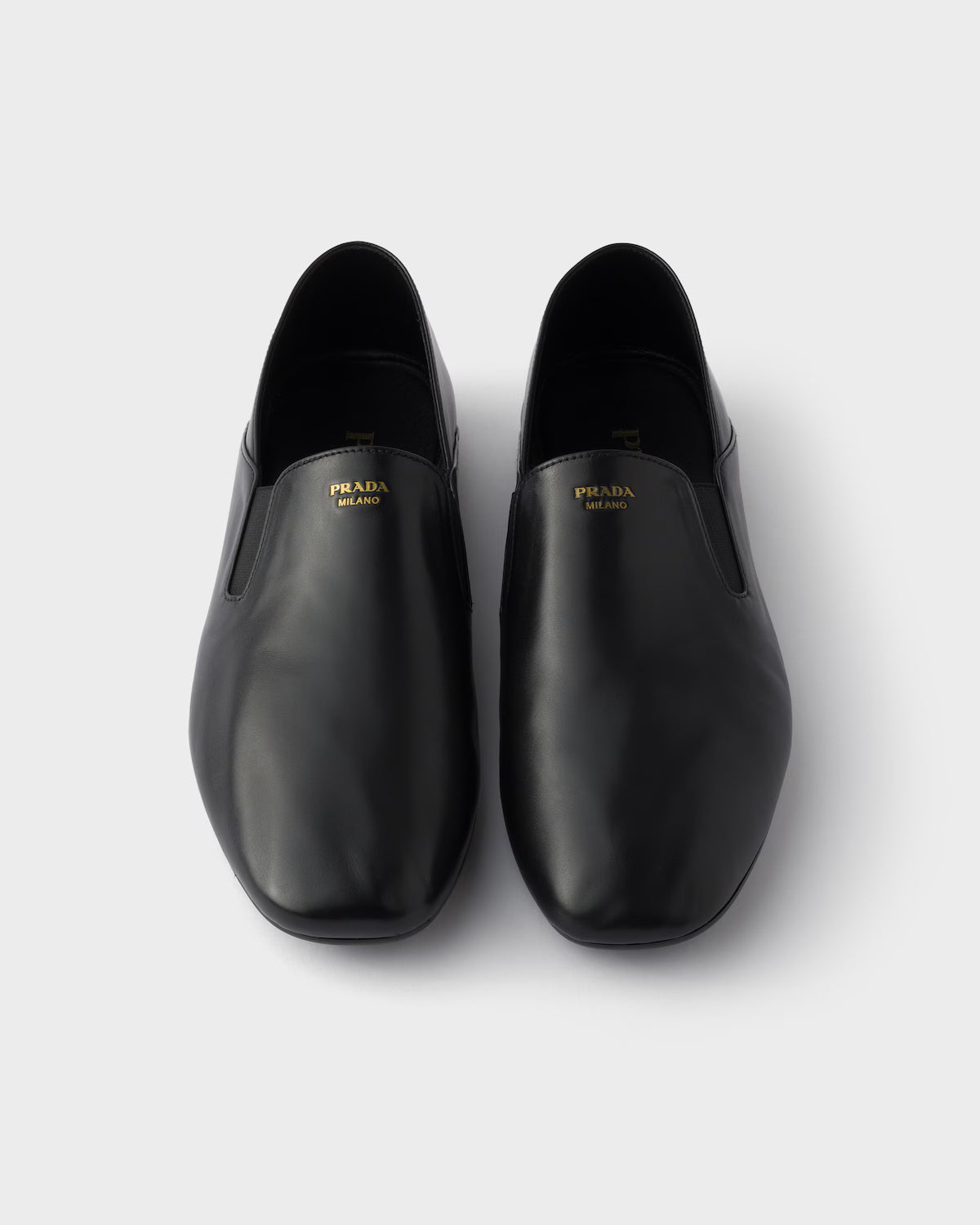Prada Leather Loafers Black