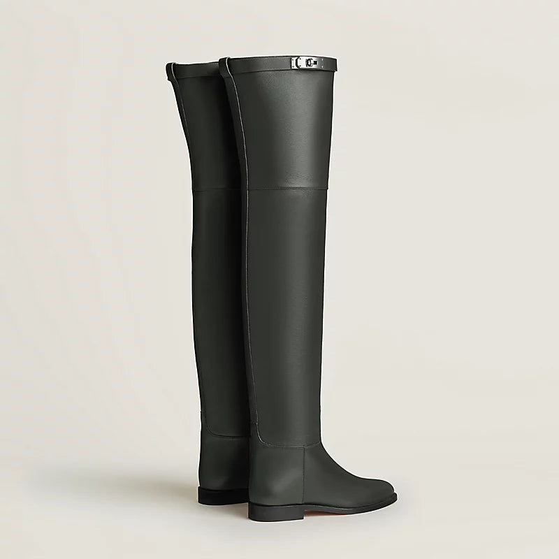 Hermes High Boot Vert Anglais