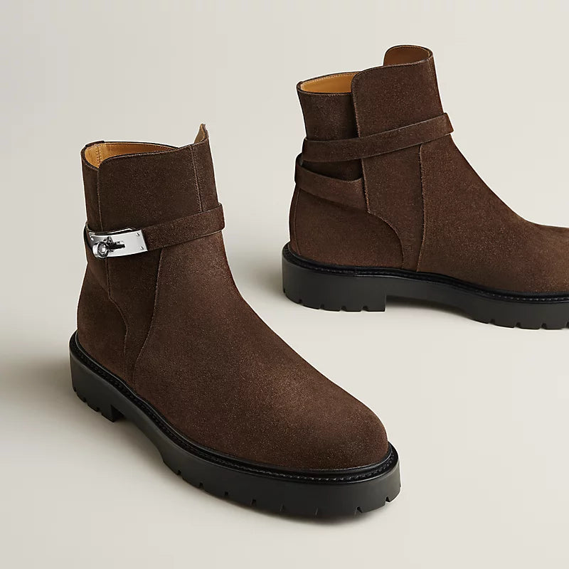 Hermes Jeff Ankle Boot Écorce