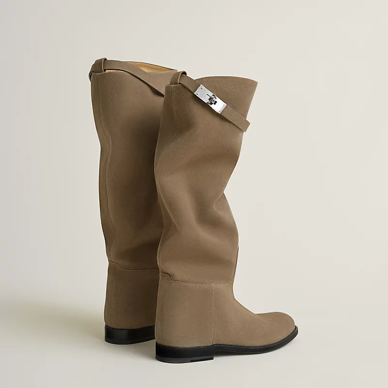 Hermes Jumping Supple Boot Étoupe