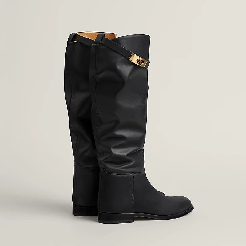Hermes Jumping Supple Boot Noir