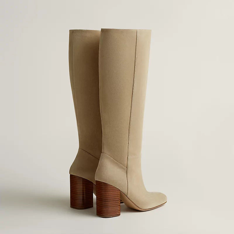 Hermes Lisiere 90 Boot Beige Lin