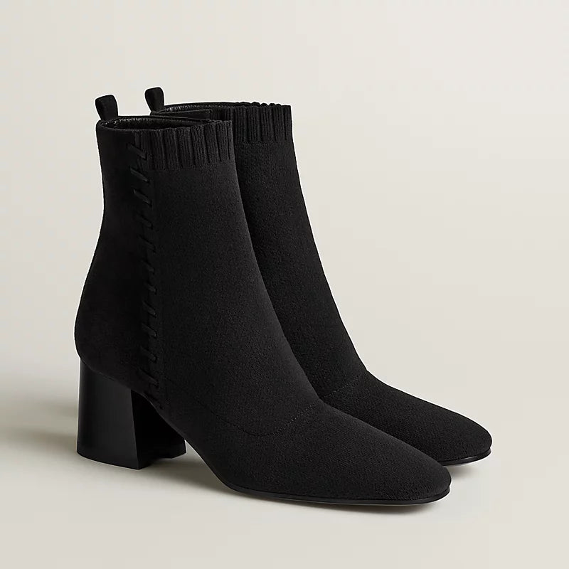 Hermes Louane 60 Ankle Boot Noir