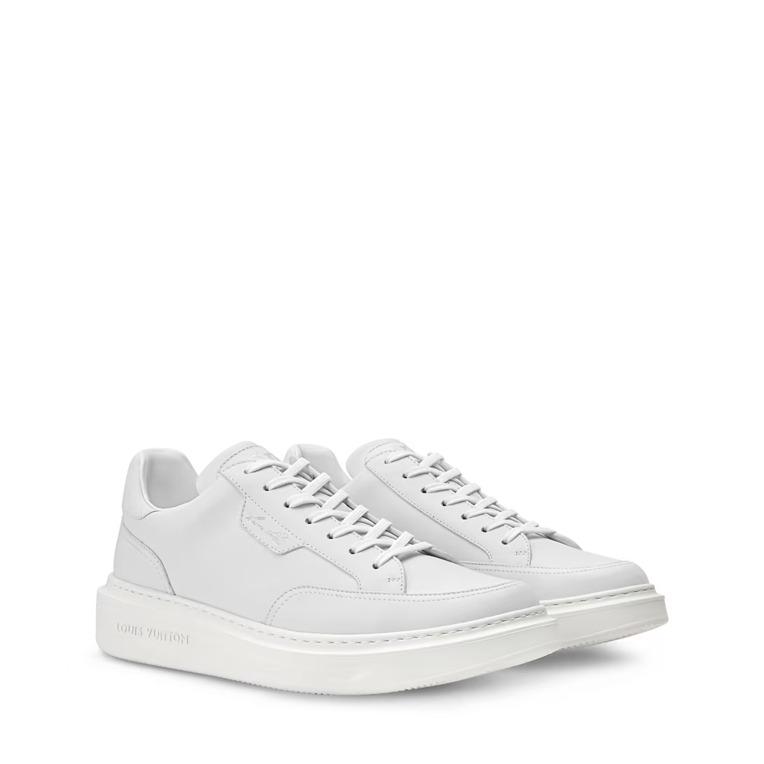 LV Beverly Hills Sneaker Plain Calf Leather White