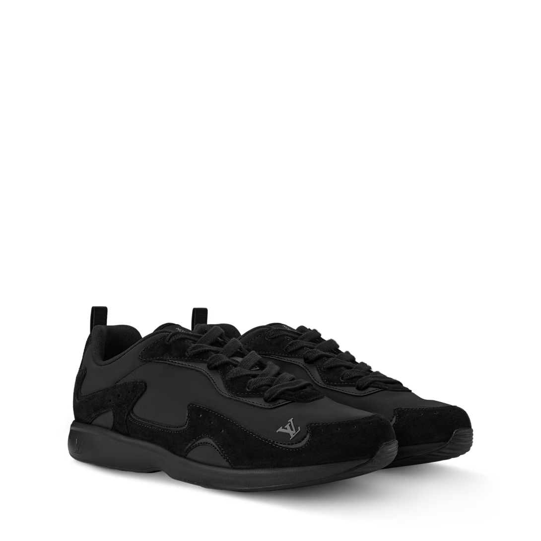 LV Drop 300 Sneaker Nylon/Suede Calf Leather Black