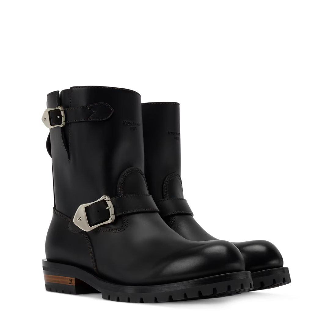 LV Sierra Low Boot Plain Calf Leather