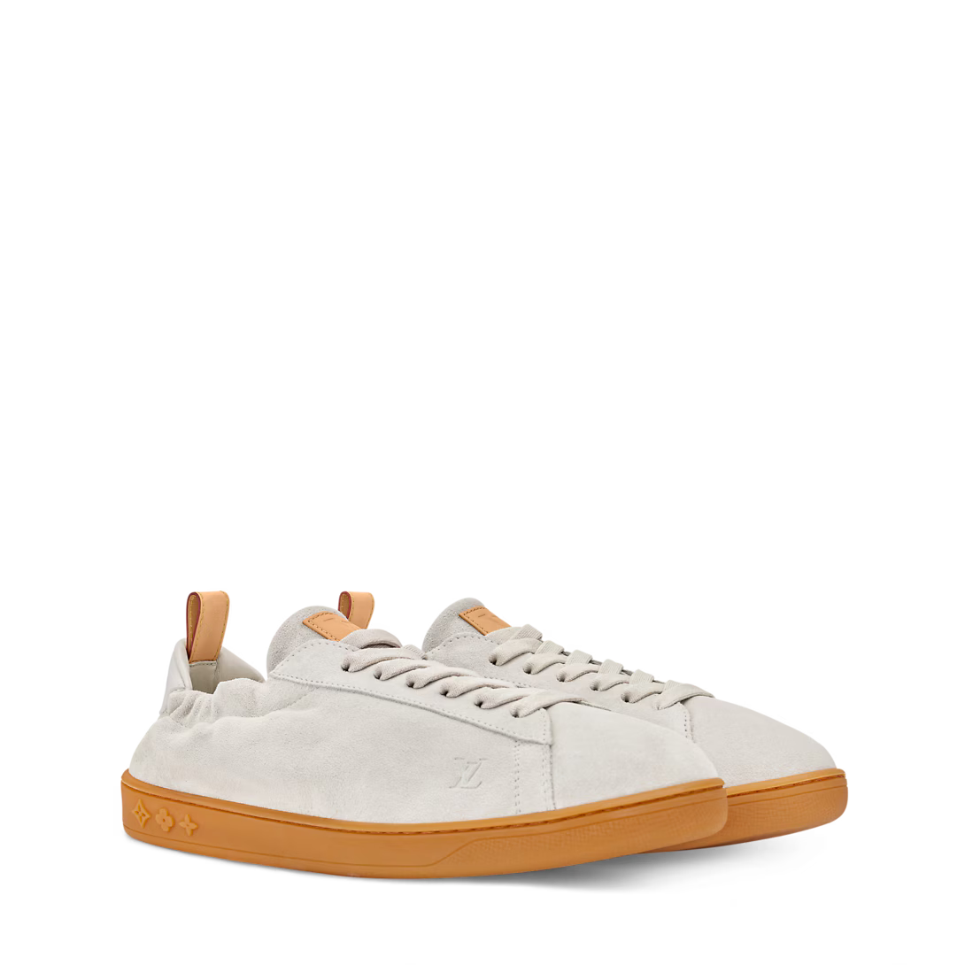 LV Soft Sneaker Suede Calf Leather Gray