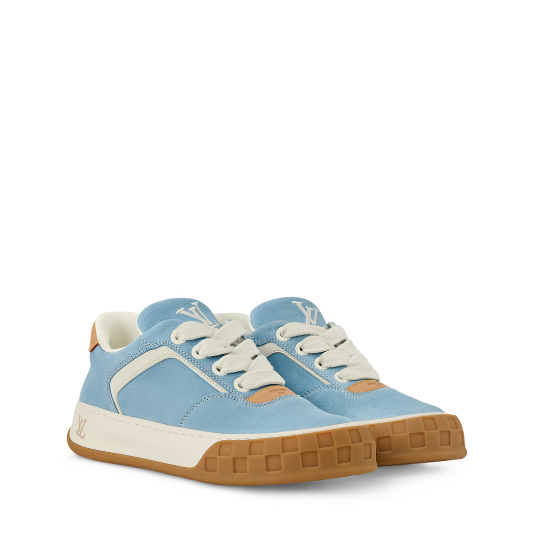 LV Tilted Sneaker Suede Calf Leather Blue