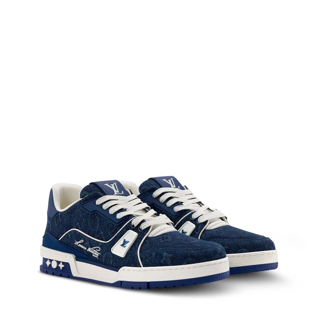 LV Tilted Sneaker Monogram Denim Blue M2