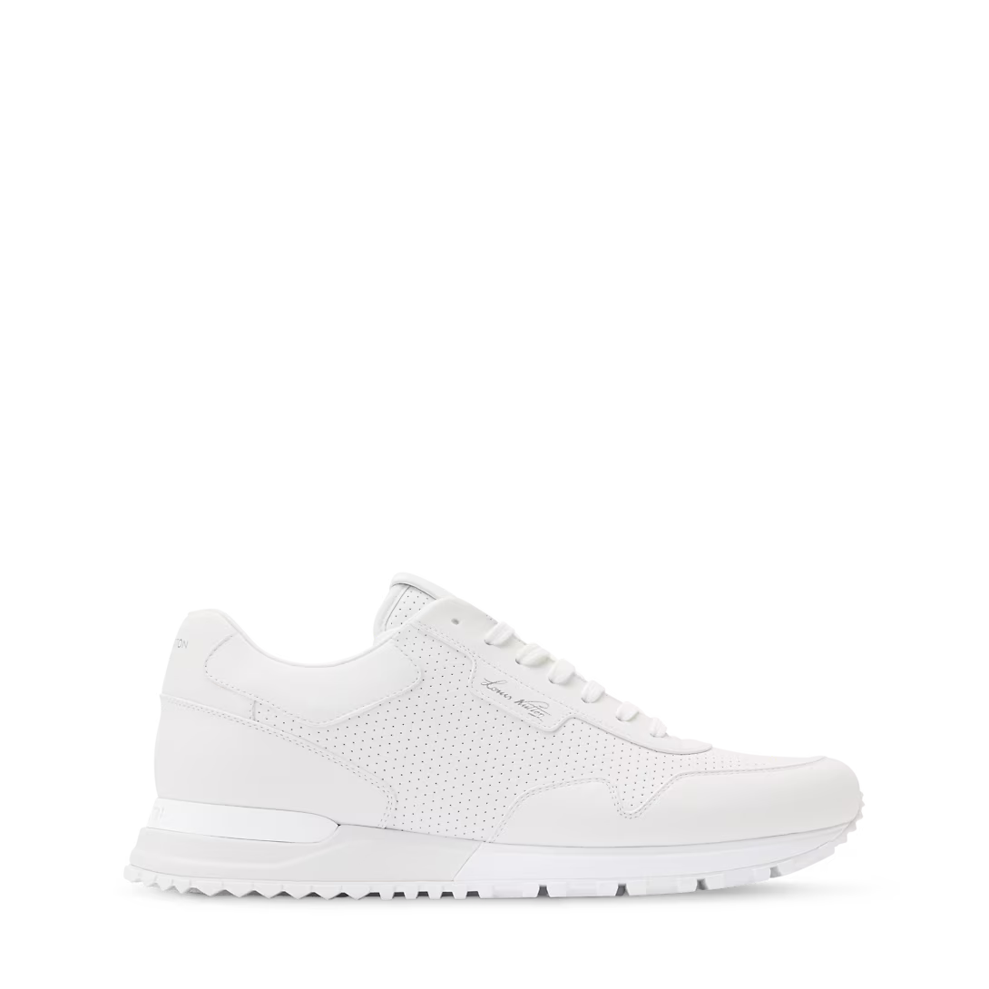 LV Run Away Sneaker Perforated Calf Leather White