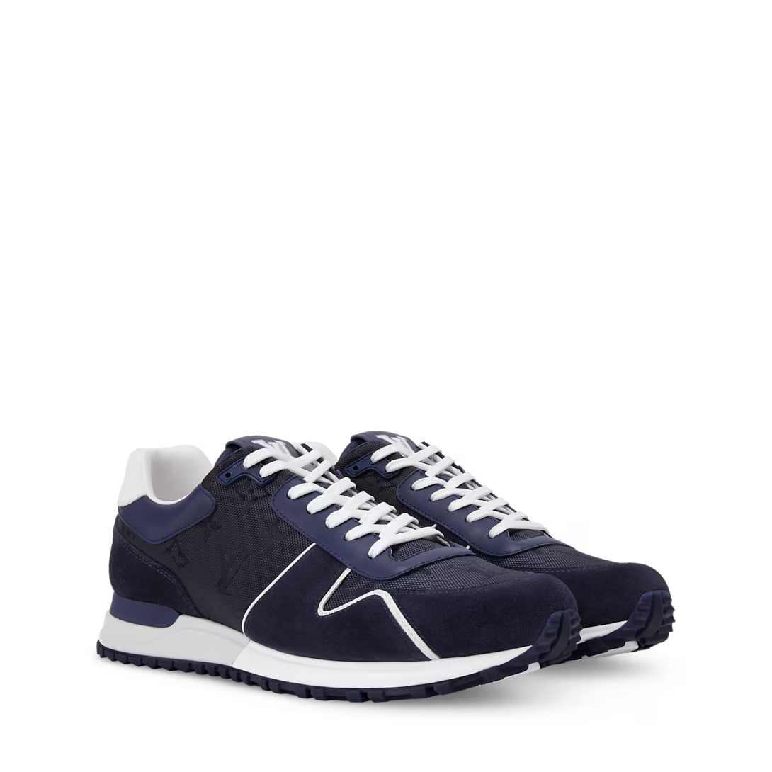 LV Run Away Sneaker Suede Calf Leather/Monogram Jacquard Blue