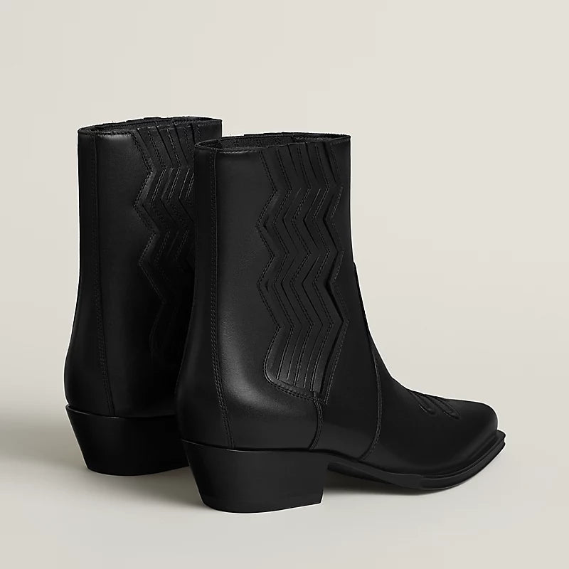 Hermes Vegas 35 Ankle Boot Noir