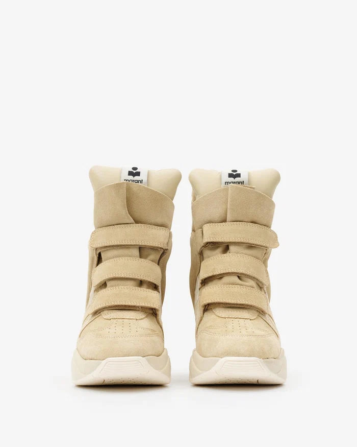 Isabel Marant Balskee Suede Sneakers Beige