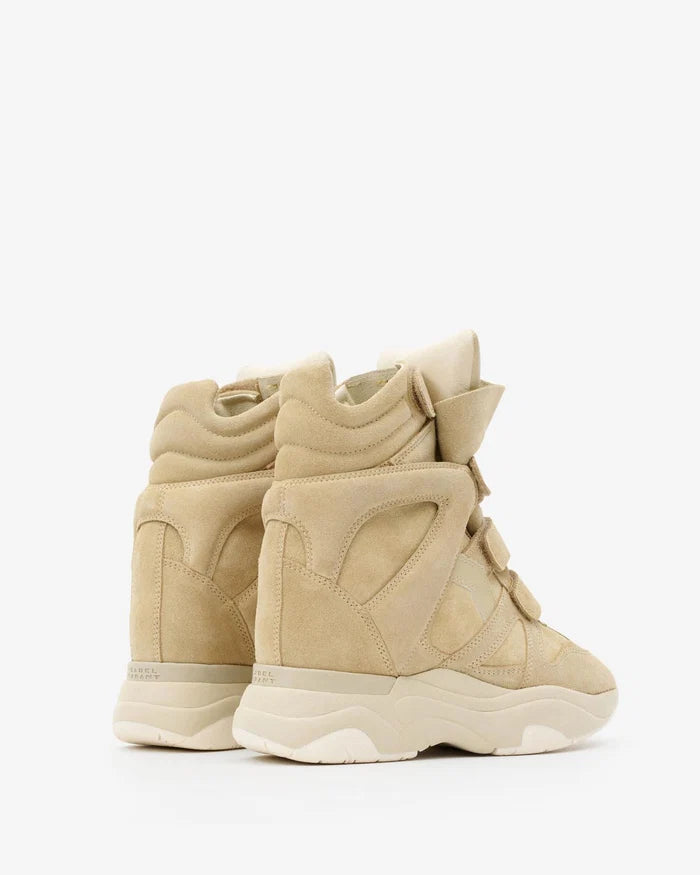 Isabel Marant Balskee Suede Sneakers Beige