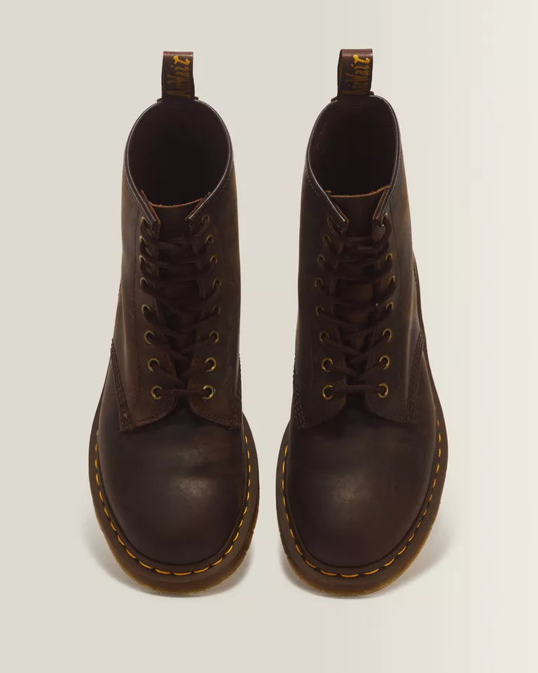 DR. MARTENS 1460 Crazy Horse Leather Lace Up Boots