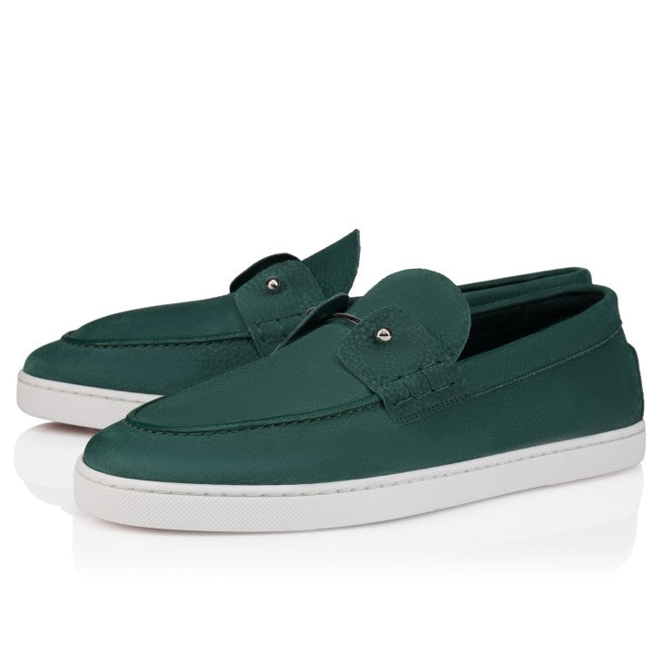 Chambeliboat Boat Shoes Grained Nubuck Leather Agave