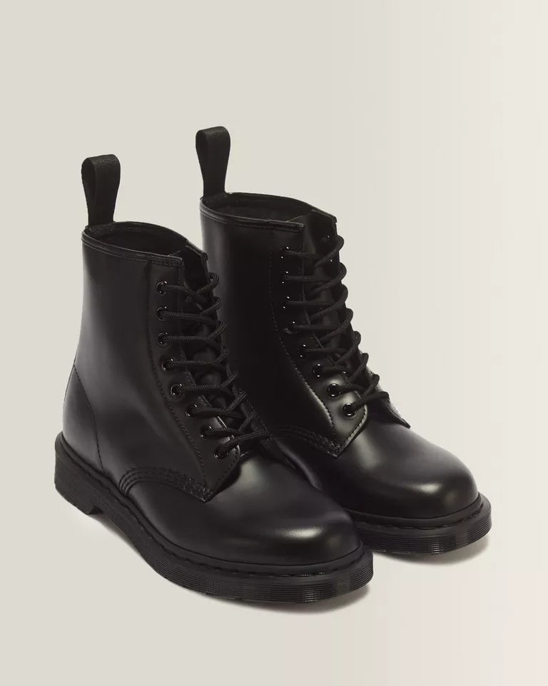 DR. MARTENS 1460 MONO Smooth Leather Lace Up Boots