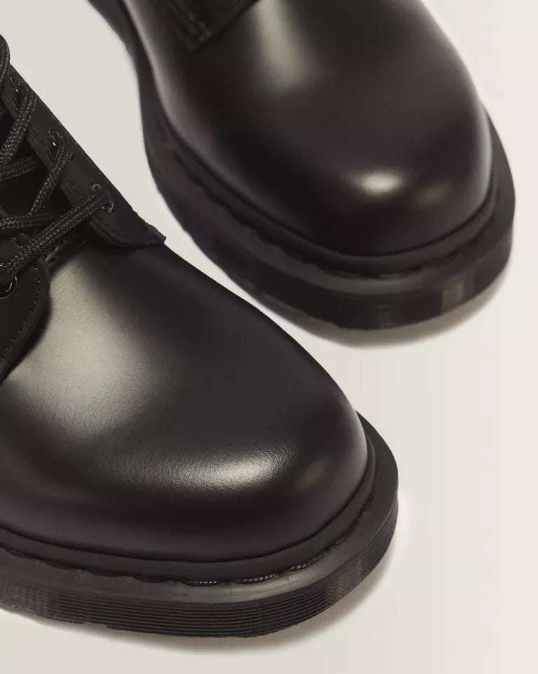 DR. MARTENS 1460 MONO Smooth Leather Lace Up Boots
