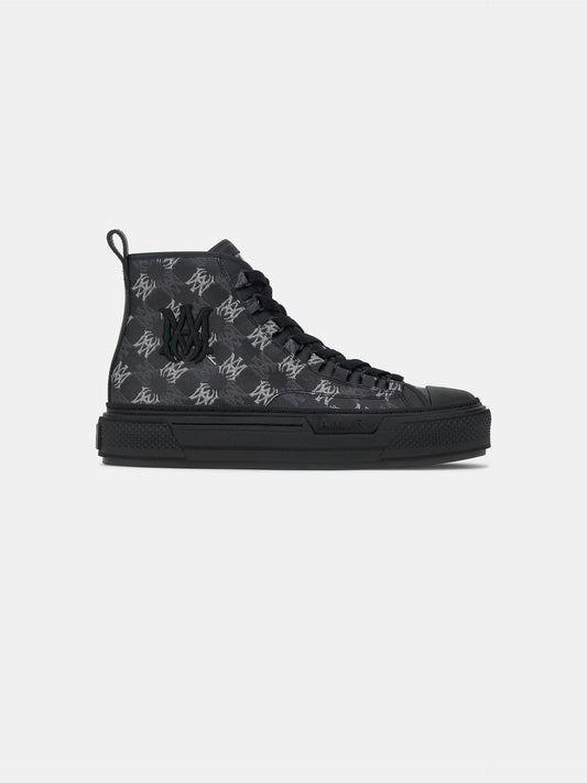AMIRI Ma Quad Canvas Court Hi Sneakers Black