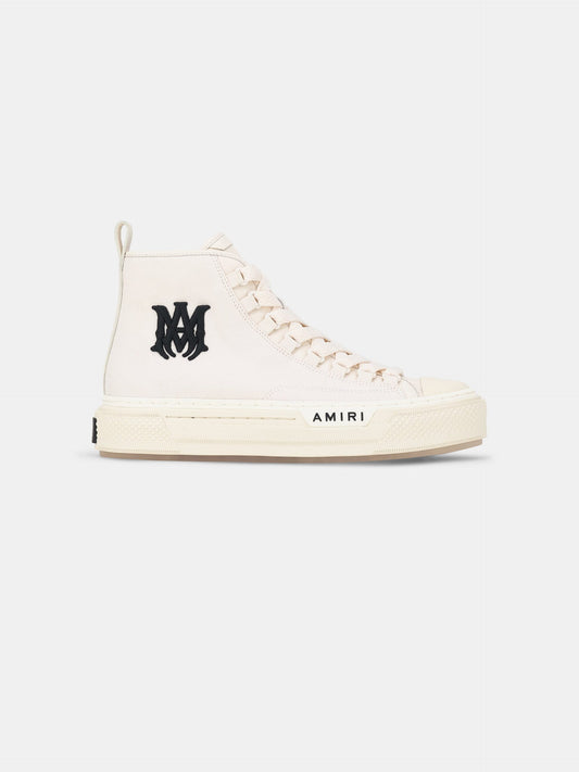 AMIRI Ma Quad Canvas Court Hi Sneakers White