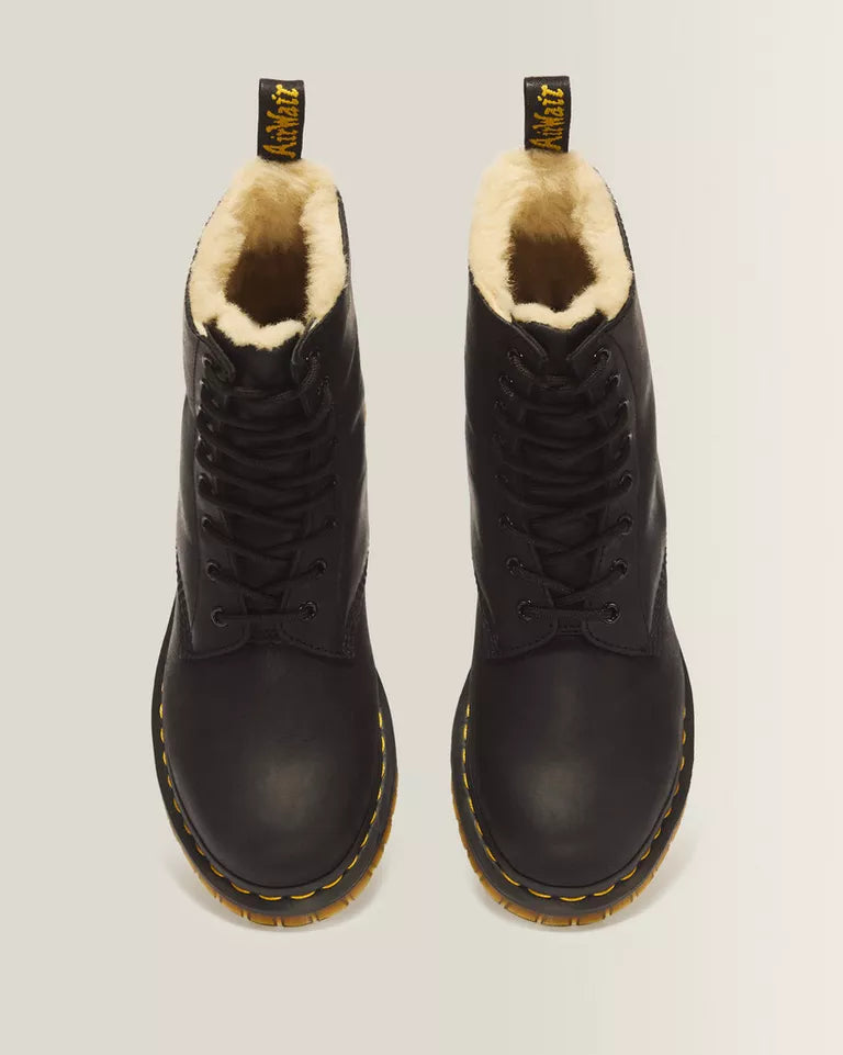 DR. MARTENS 1460 Women’s Faux Fur Lined Lace Boots
