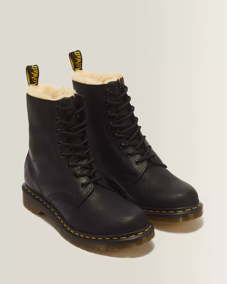 DR. MARTENS 1460 Women’s Faux Fur Lined Lace Boots