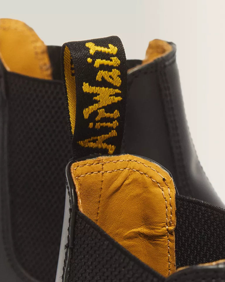 DR.MARTENS 2976 Yellow Stitch Smooth Leather Chelsea Boots