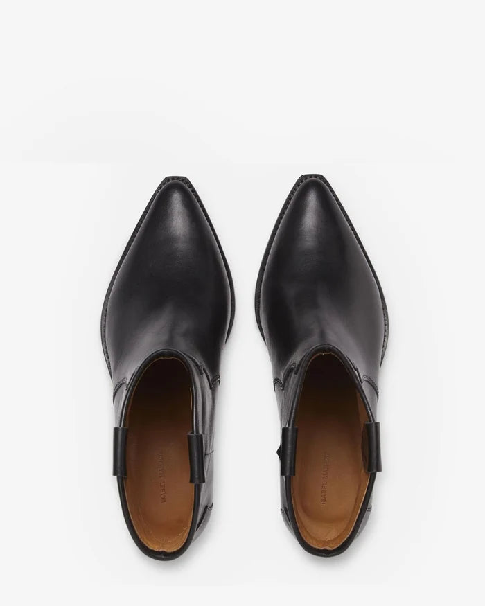Isabel Marant Dewina Boots Calfskin Leather Black