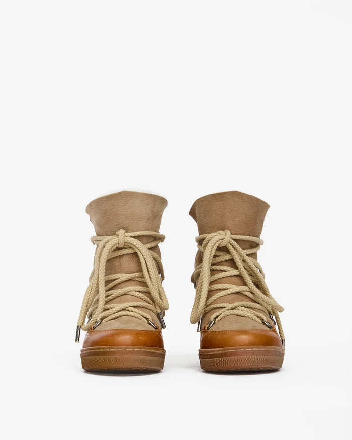 Isabel Marant Nowles Lined Après-Ski Boots Camel