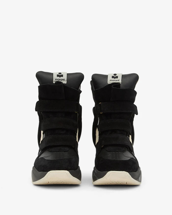 Isabel Marant Balskee Sneakers Balskee High-Top Leather Wedge Black