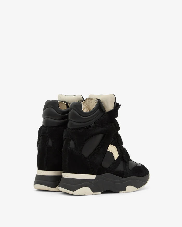 Isabel Marant Balskee Sneakers Balskee High-Top Leather Wedge Black