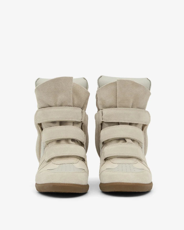 Isabel Marant Bekett Leather Wedge Sneakers Ercu