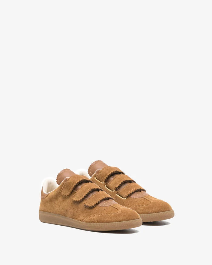 Isabel Marant Beth Sneakers Beth Low-Top Suede Leather Cognac