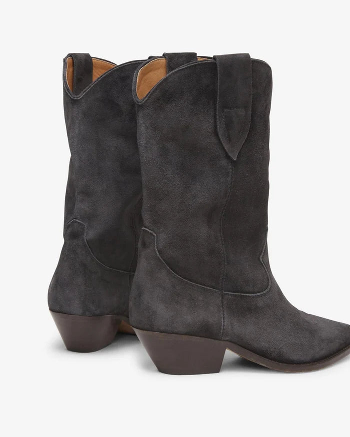 Isabel Marant Duerto Leather Cowboy Boots Black