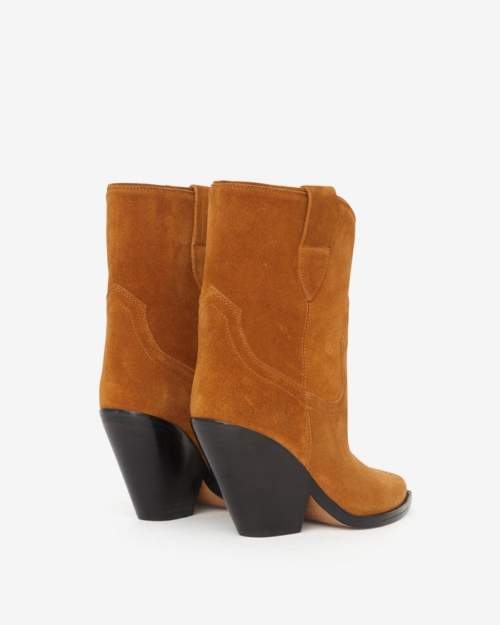 Isabel Marant Leyane Boots High-Heeled Cognac