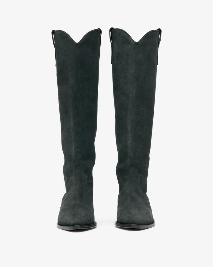 Isabel Marant Denvee Boots Smooth Leather Green