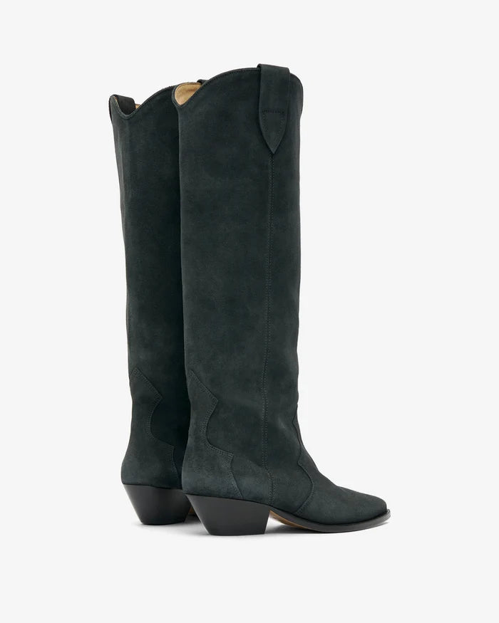 Isabel Marant Denvee Boots Smooth Leather Green
