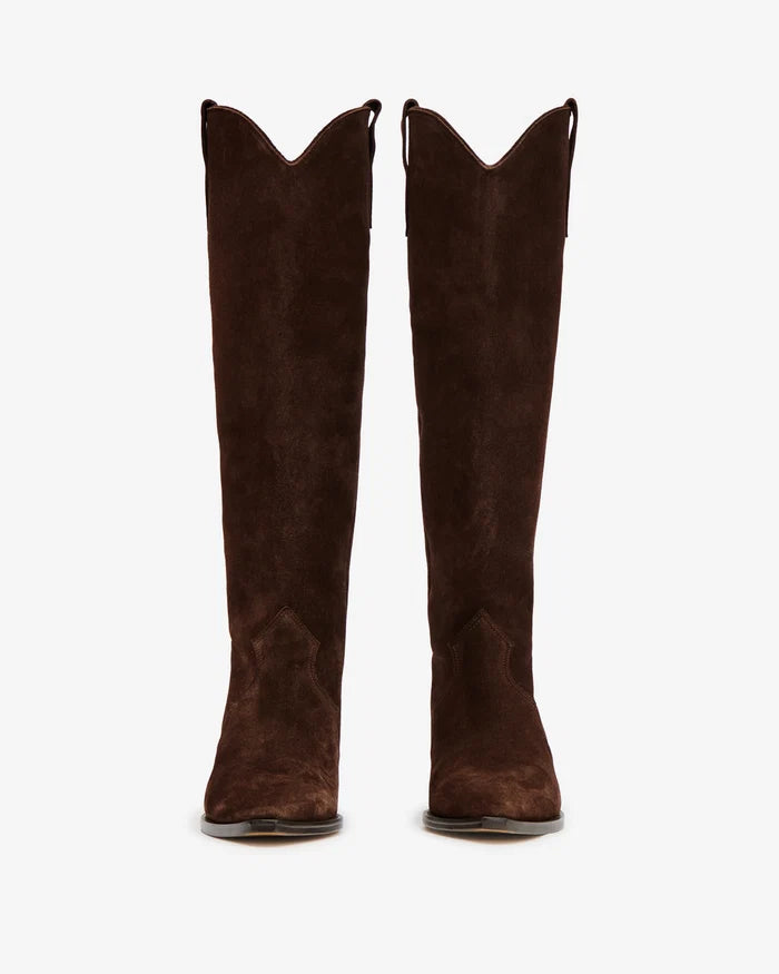 Isabel Marant Denvee Boots Smooth Leather Chocolate